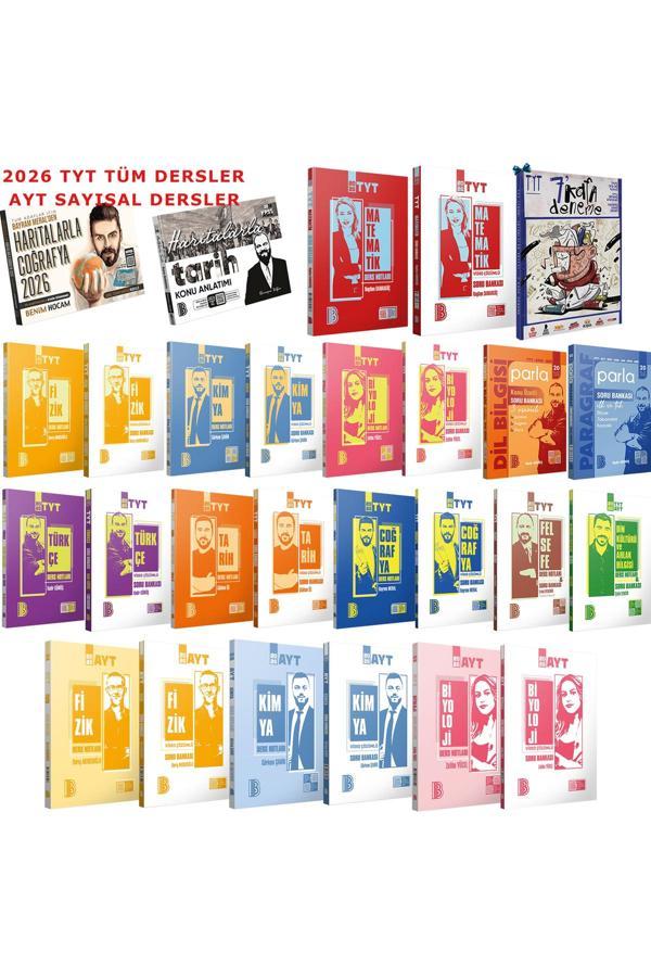 2026 TYT Tüm Dersler(Paragraf-Dil Bilgisi-Haritalarla Tarih ve Coğrafya)AYT Sayısal Bölüm Dersleri - Benim Hocam Yayınları - Image 1