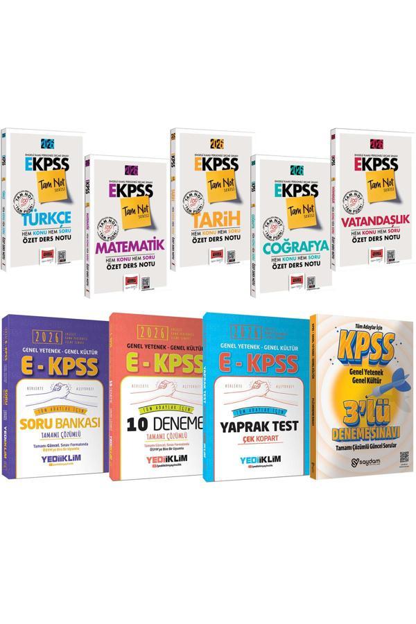 2026 E-KPSS GYGK Tam Not Serisi Tüm Dersler Özet Ders Notu-Soru Bankası-10 Deneme-Yaprak Test - Yargı Yayınları - Image 1