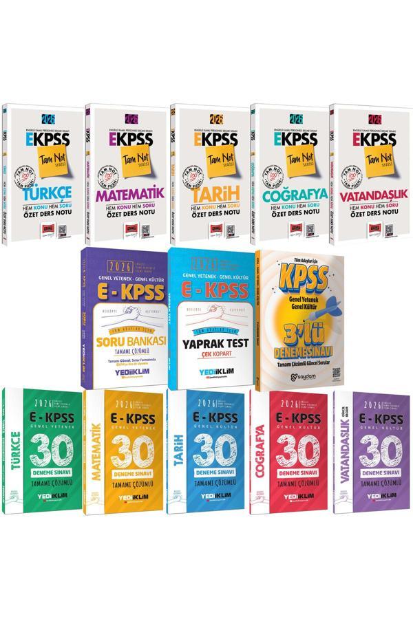 2026 E-KPSS GYGK Tam Not Serisi Tüm Dersler Özet Ders Notu-Soru Bankası-30Deneme-Yaprak Test-3Deneme - Yargı Yayınları - Image 1