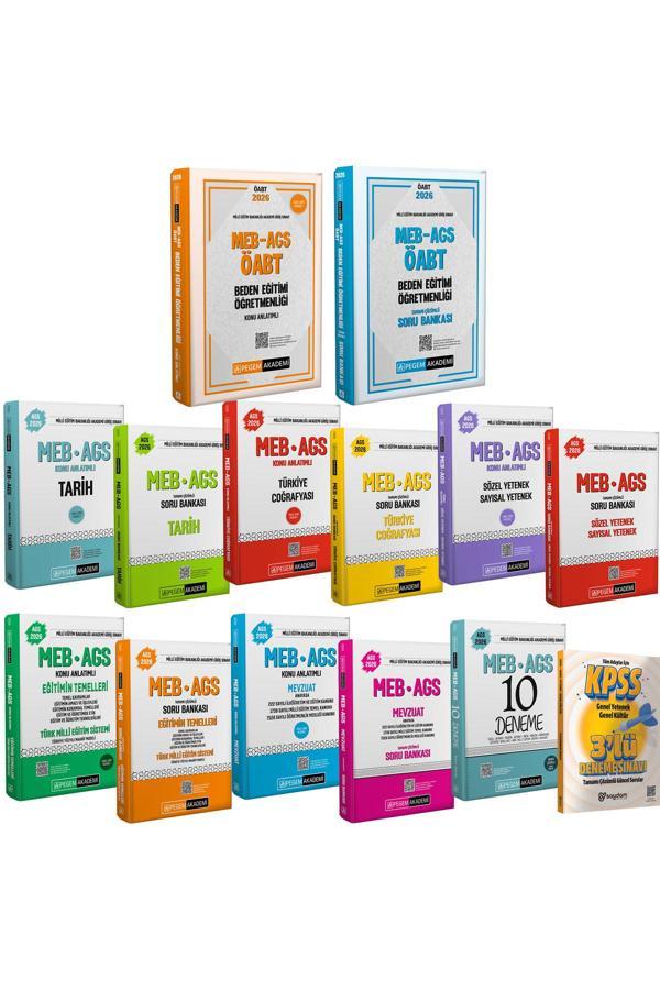 2026 MEB AGS ÖABT Beden Eğitimi Öğretmenliği Konu Anlatımı-Çözümlü Soru Bankası-AGS Konu Soru Seti - Pegem Akademi Yayıncılık - Image 1