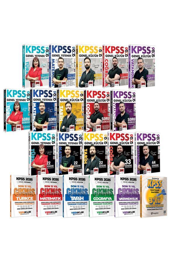 2026 KPSS Tüm Dersler Konu Anlatımı-Çözümlü Soru Bankası-Çözümlü Deneme-Son 11 Yıl Çıkmış Sorular - Yargı Yayınları - Image 1