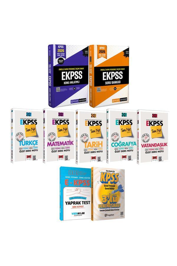 2026 E-KPSS Karma Set(Konu Anlatımı-Soru Bankası-Tüm Dersler Özet Ders Notu-Çek Kopart Yaprak Test) - Pegem Akademi Yayıncılık - Image 1