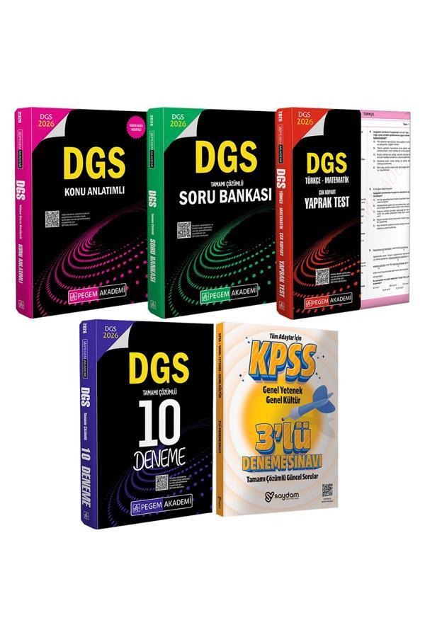 2026 DGS Konu Anlatımı(Video Ders Hediyeli)-Çözümlü Soru Bankası-Çek Kopart Yaprak Test-10 Deneme - Pegem Akademi Yayıncılık - Image 1