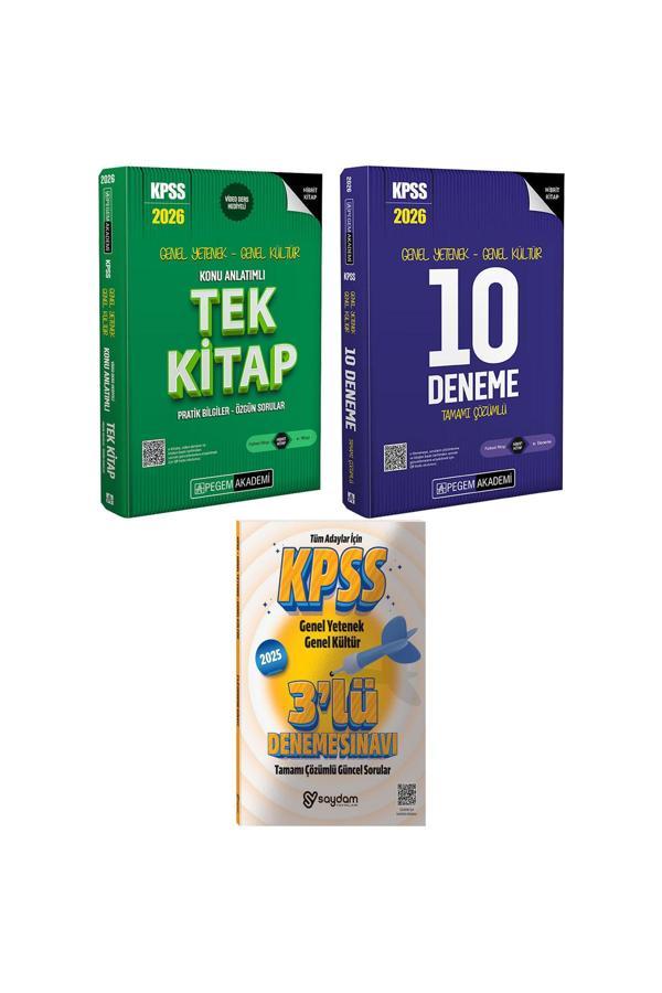 2026 KPSS GYGK Konu Anlatımlı Tek Kitap(688 syf)Tamamı Çözümlü 10 Deneme(Hibrit,240 sayfa,1200 soru) - Pegem Akademi Yayıncılık - Image 1
