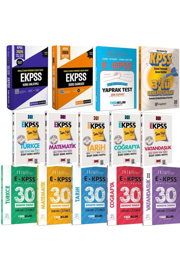 2026 E-KPSS Karma Set(Konu Anlatımı-Soru Bankası-Özet Ders Notu-30 Deneme-Çek Kopart Yaprak Test) - Pegem Akademi Yayıncılık - Image 1
