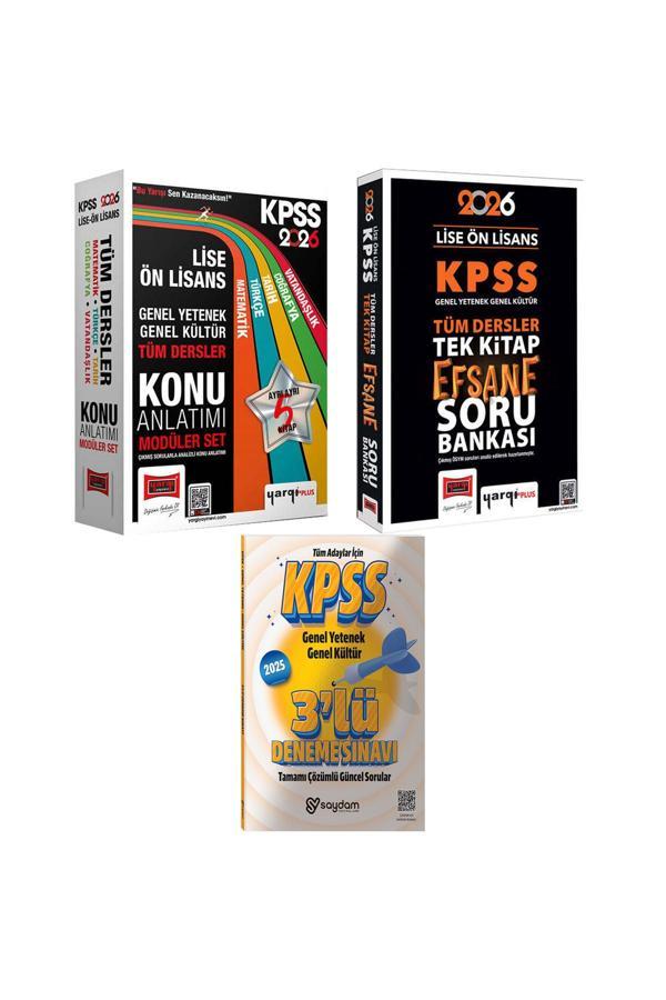 2026 KPSS Lise Ön Lisans GYGK Tüm Dersler Konu Anlatımı 5Kitap-Tek Kitap Efsane Soru Bankası-3Deneme - Yargı Yayınları - Image 1