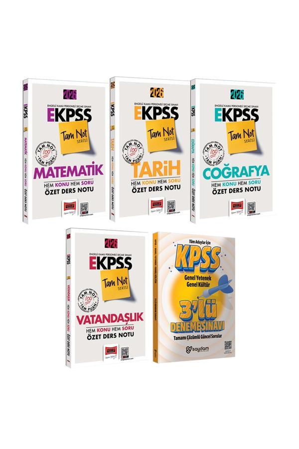 2026 E-KPSS Tam Not Serisi Matematik-Tarih-Coğrafya-Vatandaşlık Özet Ders Notu-Hem Konu Hem Soru - Yargı Yayınları - Image 1