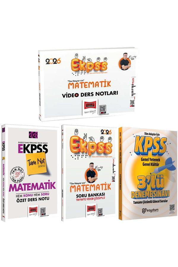 2026 E KPSS Matematik Özet Ders Notu-Video Ders Notları-Video Çözümlü Soru Bankası-Çözümlü 3 Deneme - Yargı Yayınları - Image 1