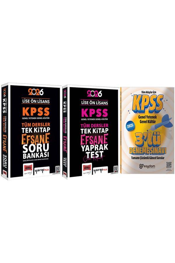 2026 KPSS Lise Ön Lisans GYGK Tek Kitap Efsane Soru Bankası(640 Sayfa)-Çek Kopart Yaprak Test - Yargı Yayınları - Image 1