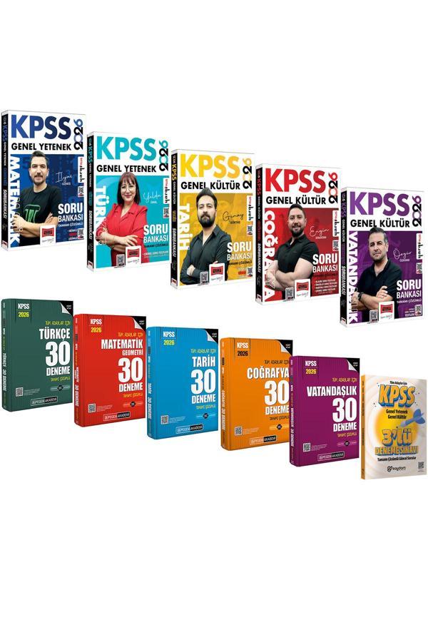 2026 KPSS Lisans Karma Set(Tüm Dersler Çözümlü Soru Bankası-Tüm Dersler 30 Deneme)Çözümlü 3 Deneme - Pegem Akademi Yayıncılık - Image 1