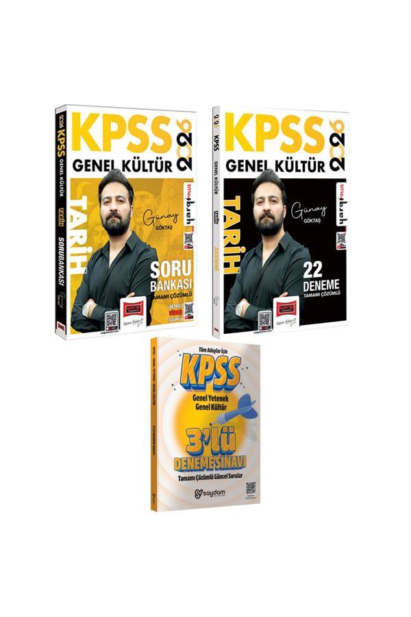 2026 KPSS Tamamı Çözümlü Tarih Soru Bankası-Çözümlü 22 Deneme(Günay Göktaş)-Çözümlü 3 Deneme - Yargı Yayınları - Image 1