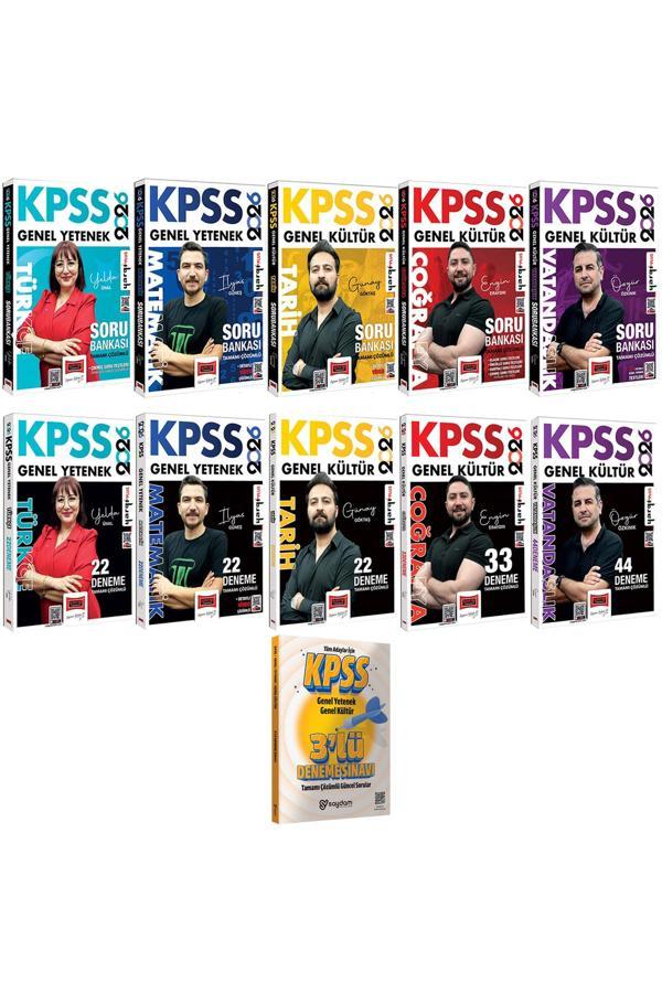 2026 KPSS Tüm Dersler Tamamı Çözümlü Soru Bankası-Çözümlü Deneme(Toplam 143 Deneme) - Yargı Yayınları - Image 1