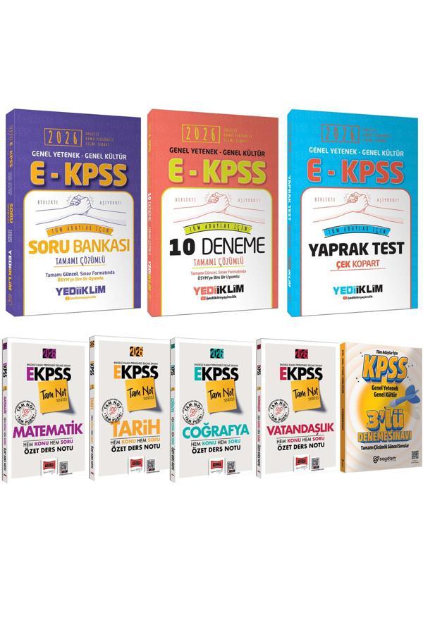2026 E-KPSS GYGK Tam Not Serisi Özet Ders Notu-Çözümlü Soru Bankası-Çözümlü 10 Deneme-Yaprak Test - Yargı Yayınları - Image 1