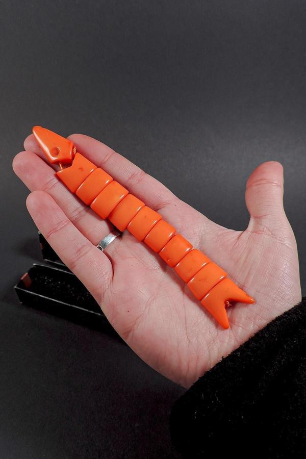 Açık Turuncu Renk Stres İçin Balık Tesbih - Image 1