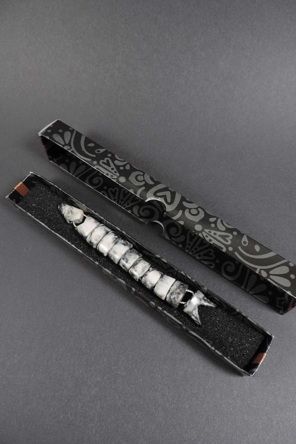 Siyah ve Beyaz Dalgalı Renk Stres İçin Balık Tesbih - Image 1