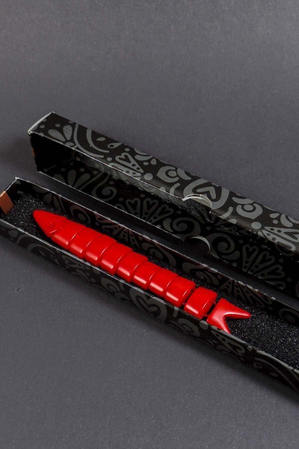 Stres İçin Kırmızı Renk Balık Tesbih - Image 1