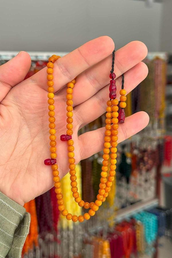 5 MM 99'luk Sıkma Kehribar Tesbih - Image 1