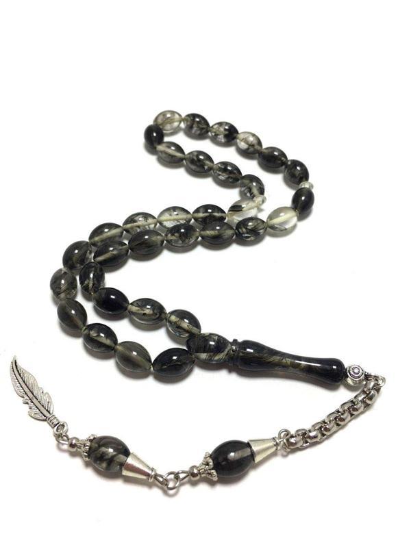 Dalgalı Siyah Renk Toz Kehribar - Image 1