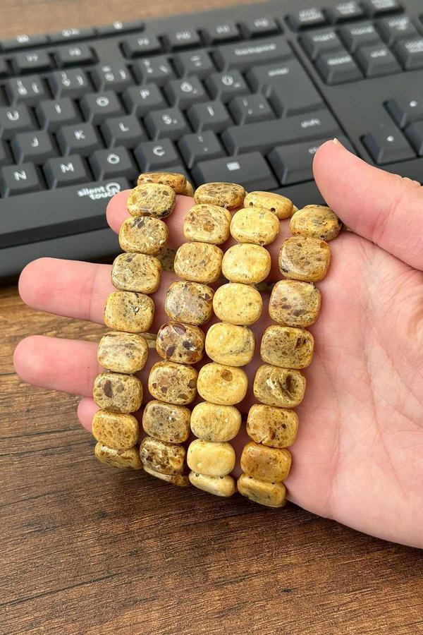 Rolex Tasarım Gerçek Kehribar Bileklik - Image 1