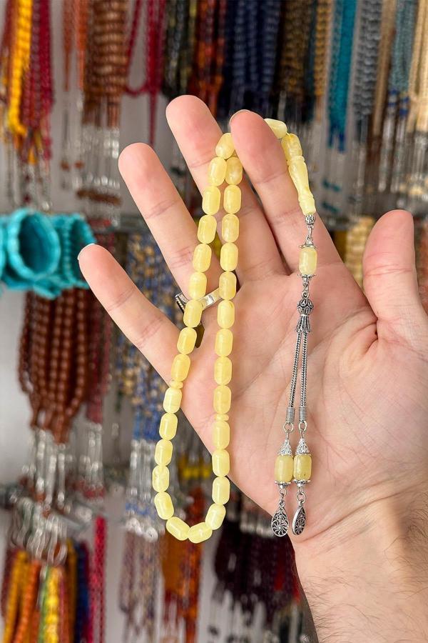 Kapsül Model 12 GR Damla Kehribar Tesbih - Image 1