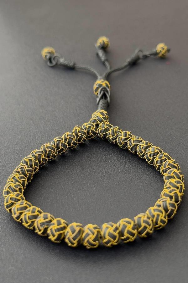 Emek ve Sanat Siyah Renk 1000 Ayar Gümüş Kazaz Tesbih - Image 1