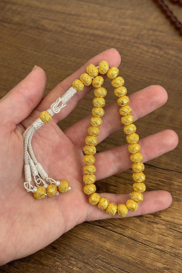 Emek ve Sanat Orta Boy 1000 Ayar Gümüş Kazaz Tesbih - Image 1