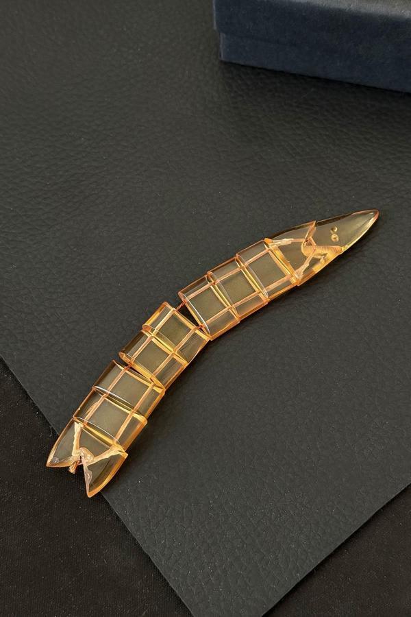 Usta Ellerden Açık Sarı Ateş Kehribar Balık Tesbih - Image 1