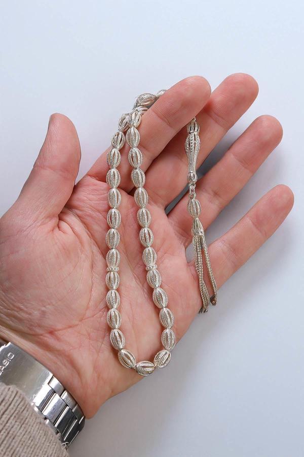 Yarma Model 925 Ayar 33'lük Saf Gümüş Tesbih - Image 1