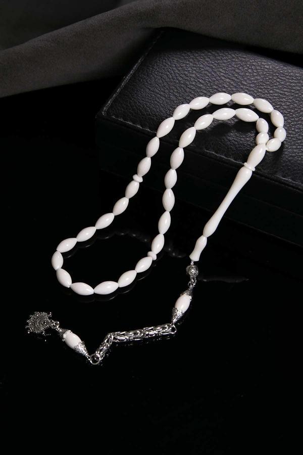 Kral Püsküllü Arpa Tane Deve Kemiği Tesbih - Image 1