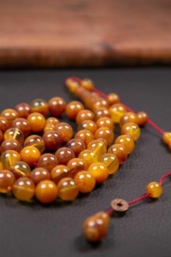 Kahverengi Özel Seri 45 Taneli Bakalit Sıkma Tesbih - Image 1