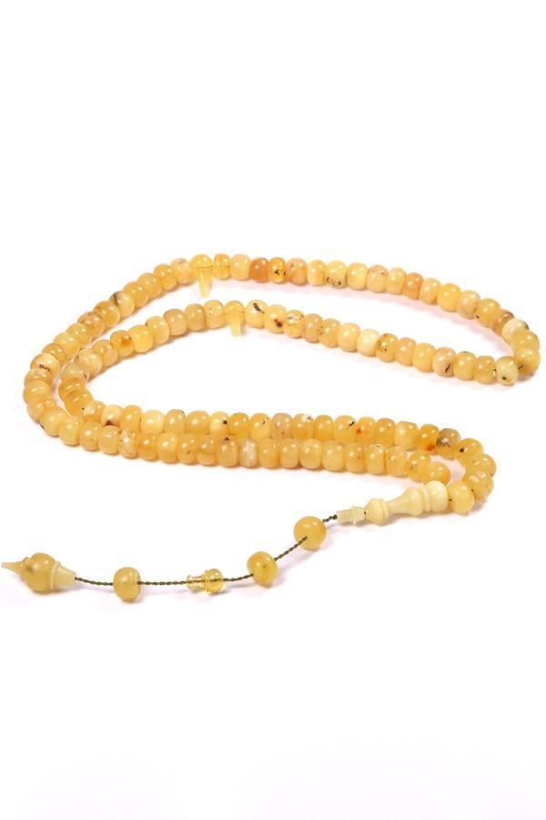 99'luk Sistemli Kaya Damla Kehribar Tesbih - Image 1