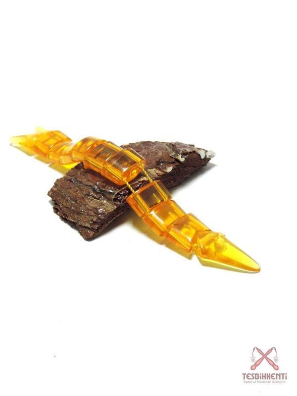 Şeffaf Sarı Balık Tesbih - Image 1