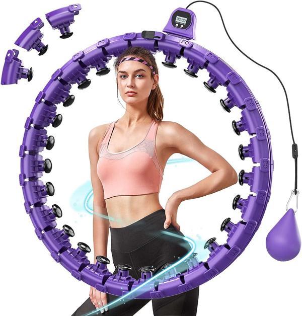 Hula Hop Akıllı Fitness Çemberleri 4 Mevsim Ayarlanabilir Egzersiz Halkası Şekillendirme Bel İncelme - Image 1