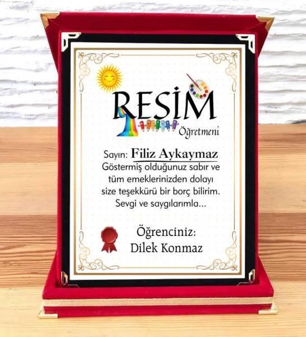 Resim Öğretmenine Plaket - Image 1