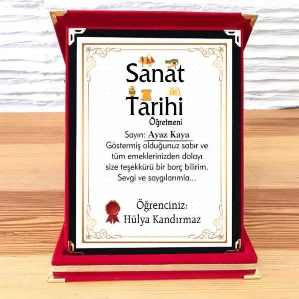 Sanat Tarihi Öğretmenine Plaket - Image 1