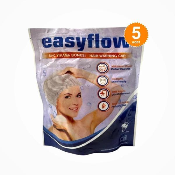 Easyflow Hasta Saç Yıkama Bonesi - 5 Adet - Image 1