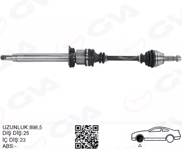 ÖN AKS KOMPLE SAĞ FORD FIESTA 4 1.2025 1.4 165 1.8TD 1995-2002 97FX3219DA 1059520 - Image 1