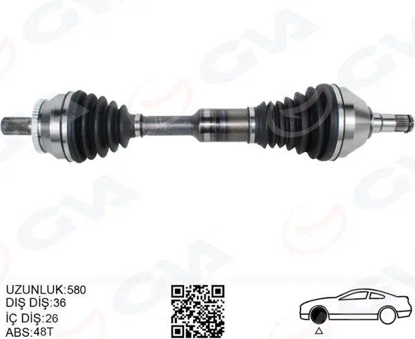 ÖN AKS KOMPLE SOL VOLVO XC90 2002 ABS LI 8601581 - Image 1