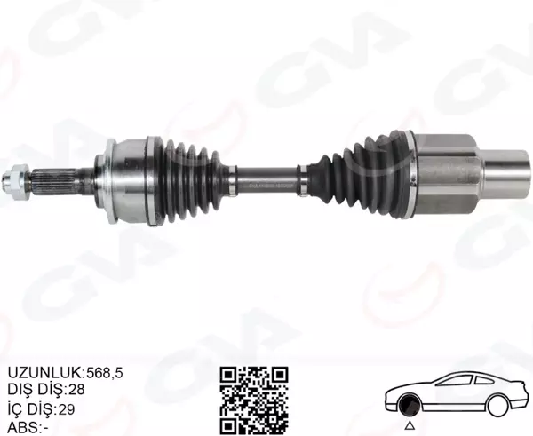 ÖN AKS KOMPLE SAĞ FORD RANGER TKE 2011 2.2 TDCI 4 4 AB393A427CC 1945372 UF9T2550XB - Image 1