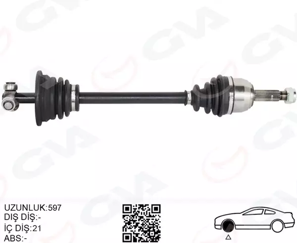 ÖN AKS SOL RENAULT EXPRESS F40.G40 1.9 D 1985-1998 7701351937 8200323960 7701351195 - Image 1