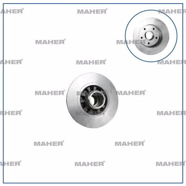 FREN DİSKİ TRAFIC 3 2014 / ARKA DÜZ ABSLİ PORYALI RULMANSIZ 280-5 432022742R - Image 1