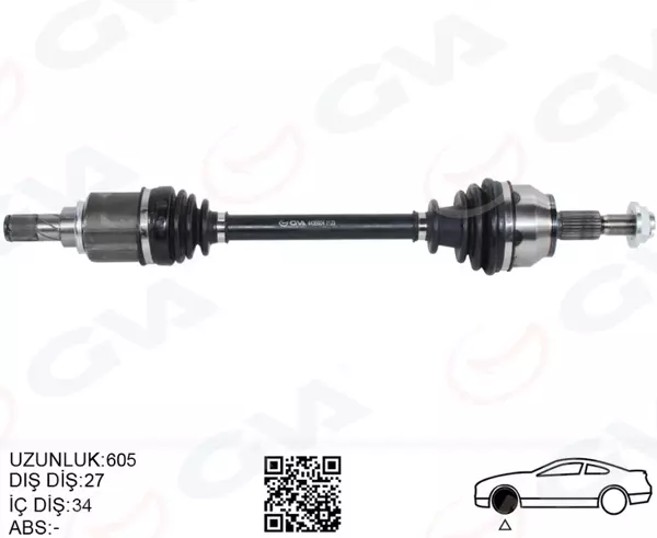 ÖN AKS KOMPLE SOL FORD FOCUS 3 1.6 TI 2011-2017 BENZINLI EV613B437EA BV613B437BA 2066256 - Image 1