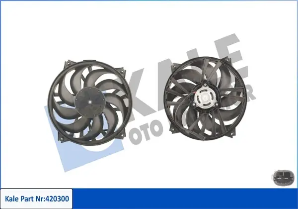 FAN MOTORU DAVLUMBAZLI PARTNER 2002 BERLINGO 2002 XSARA 2000 307 2000 350W-385MM 1253 A6 - Image 1