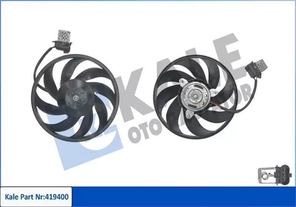 FAN MOTORU DAVLUMBAZLI OPEL CORSA C-TIGRA 250W-294MM 1341338 9129966 - Image 1