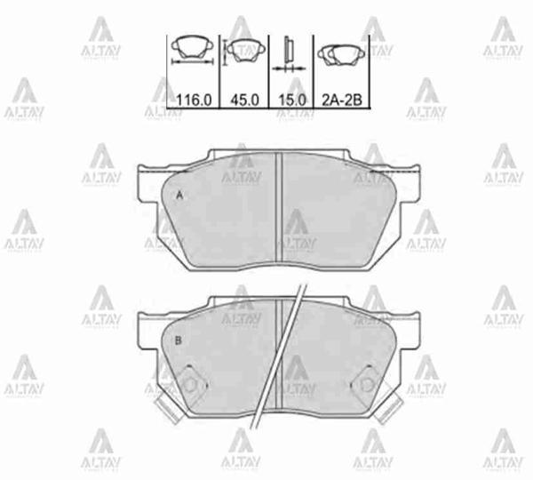 FREN BALATA CIVIC 1988-1991 ÖN 45022 SA5 010 - Image 1