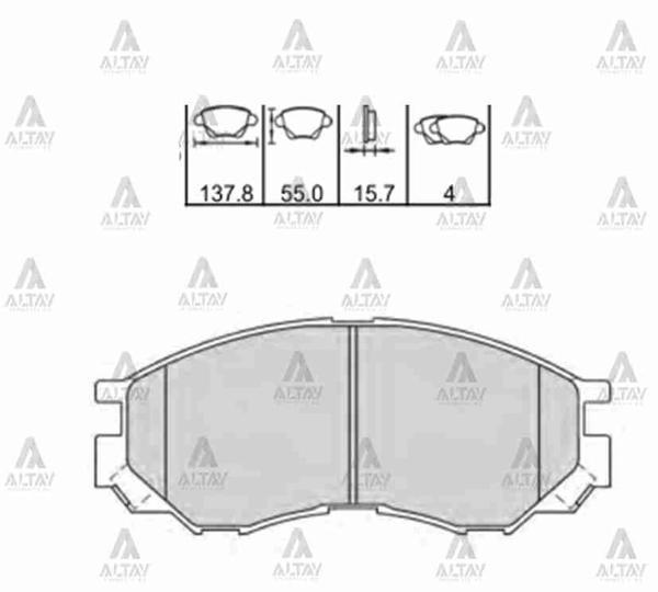FREN BALATA L-200 1999-2002 ÖN MN102609 - Image 1