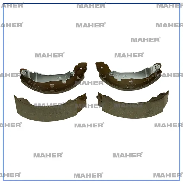 FREN BALATA KANGOO 1997-2008 / PRIMERA 1996-2002 LEVYELİ BÜYÜK TİP PABUÇ ARKA +1MM 7701208063 - Image 1