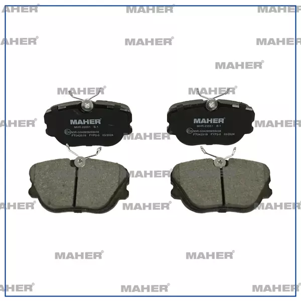 FREN BALATA MERCEDES 1982-1993 W201 190 SERİ ÖN A0004299120 - Image 1