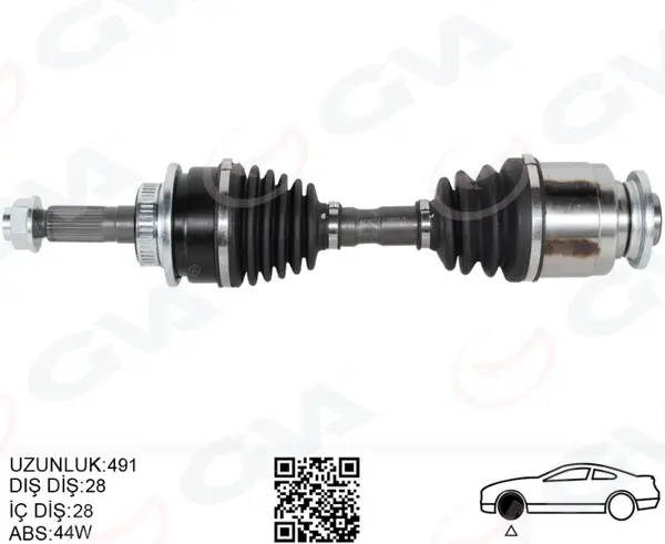 ÖN AKS KOMPLE SOL FORD RANGER 2.5TDCI - 2006-2012 MAZDA BT2500 2006-2011 4104 6M343B437CA 1454573 1447140 - Image 1