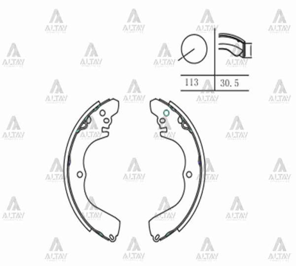 FREN BALATA CARISMA 1996-2000 PABUÇ ARKA MR249576 - Image 1